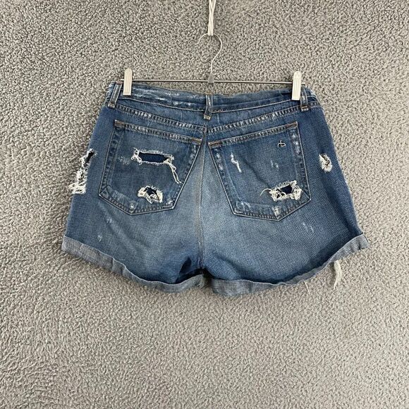 Rag & bone distressed boyfriend short Women 30 Rebel Jean - Picture 9 of 15